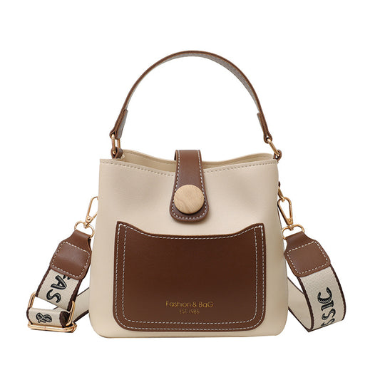 Women Crossbody Small Shoulder Bags Fashion Niche Large Capacity Hand-held Shoulder Crossbody Bag Bucket Package