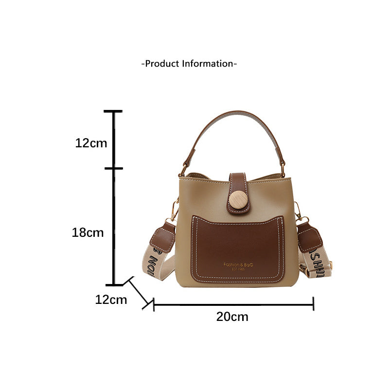Women Crossbody Small Shoulder Bags Fashion Niche Large Capacity Hand-held Shoulder Crossbody Bag Bucket Package