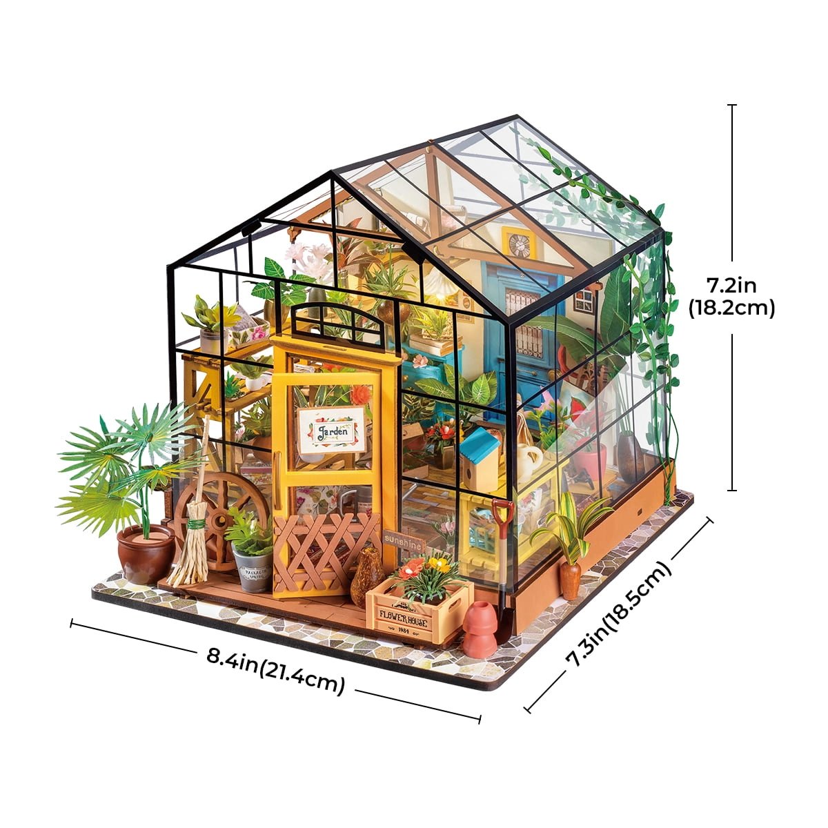 Cathy's Flower House Miniature House Kit DIY Dollhouse 3D Assembly Toys