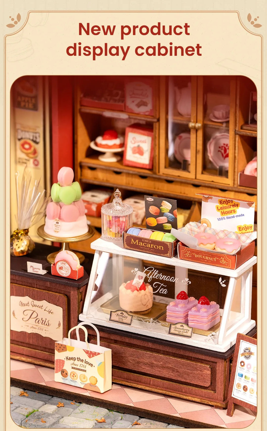 Honey Dessert Talk Miniature House Kit DIY Dollhouse 3D Assembly Toys