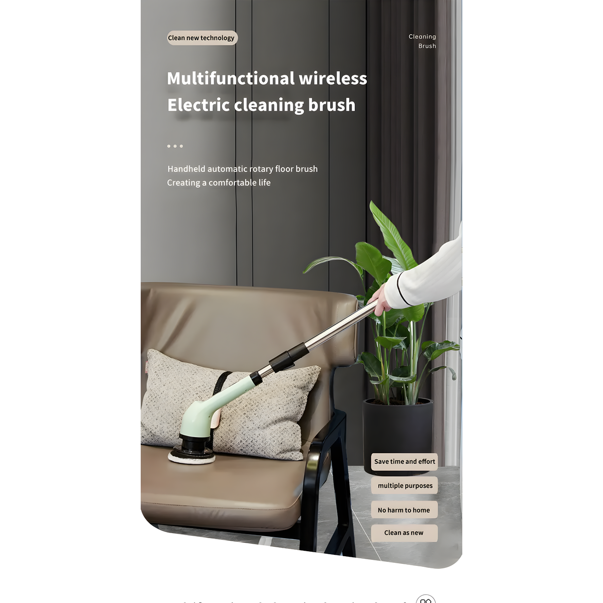 9-in-1 Electric Cleaning Brush Electric Spin Cleaning Scrubber Electric Cleaning Tools Parlour Kitchen Bathroom Cleaning Gadgets