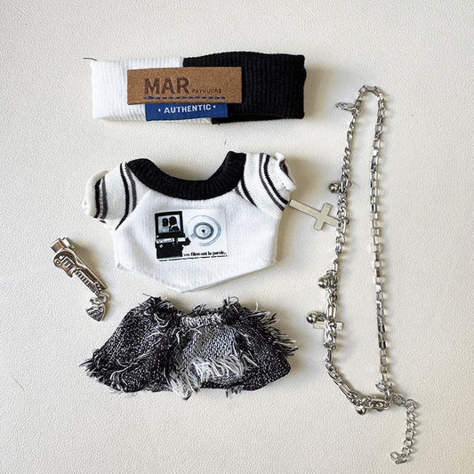 For 17cm Labubu I II Idol Dolls Cute Mini Plush Doll'S Clothes for Korea Kpop Exo Idol Dolls DIY Accessories Gifts New Style