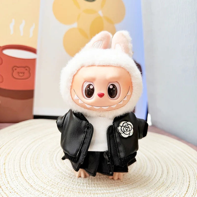 Labubu Doll'S Clothes Cool And Sweet Leather Clothing Labubu I II Idol Dolls Sitting Party Accessories