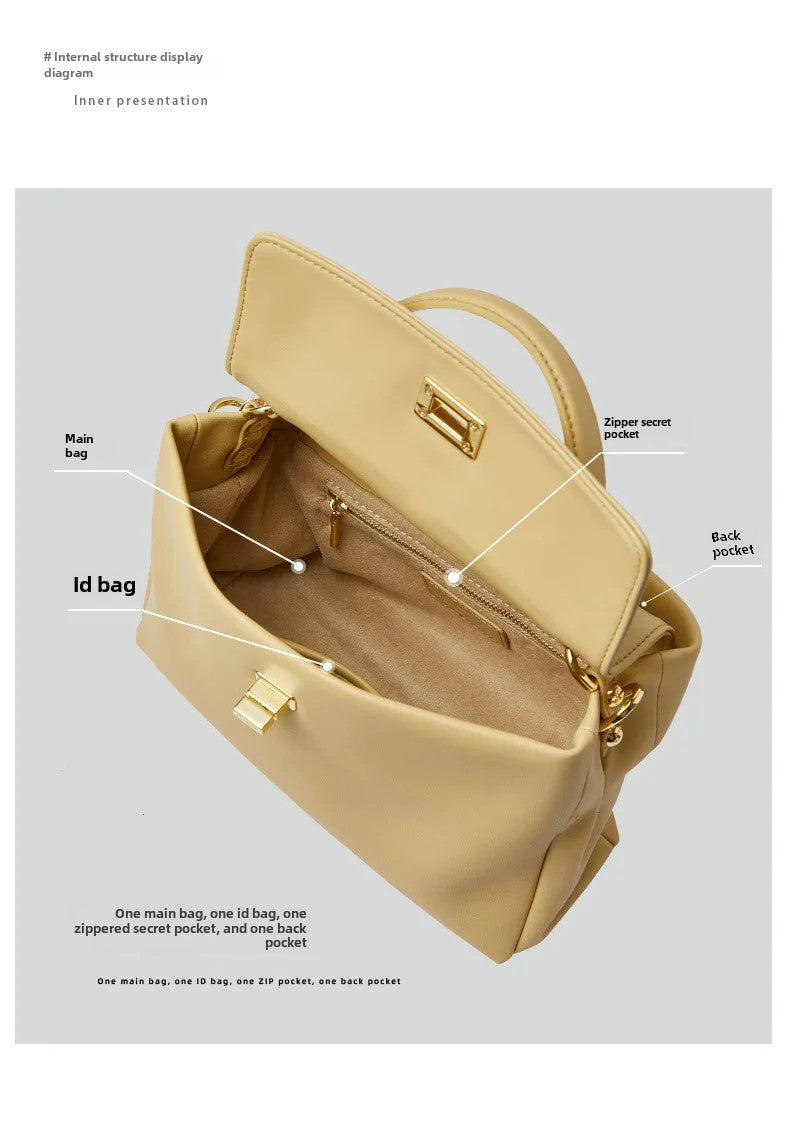 Túi Xách Da Bò Mềm Đa Năng Đeo Chéo Vai Cho Nữ Màu Thời Trang