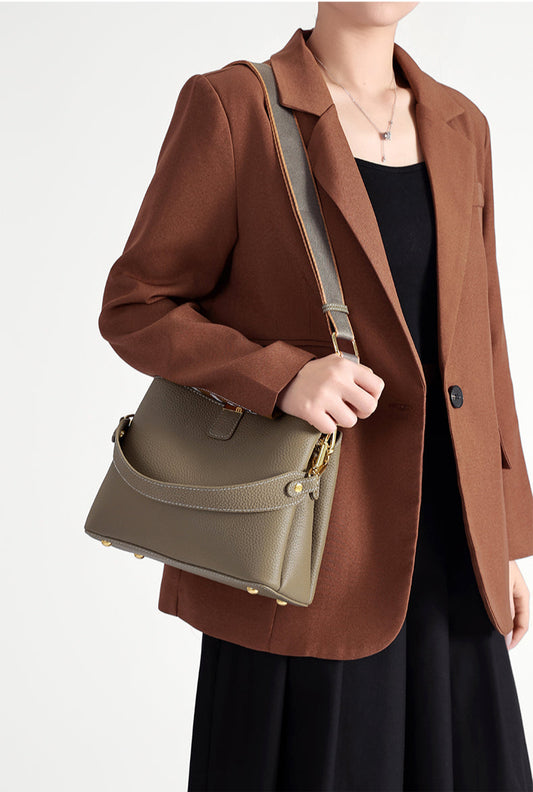 Luxury Women's Leather Handbag Designer High Quality Cowhide Shoulder Bag Female Daily Casual Crossbody Bags