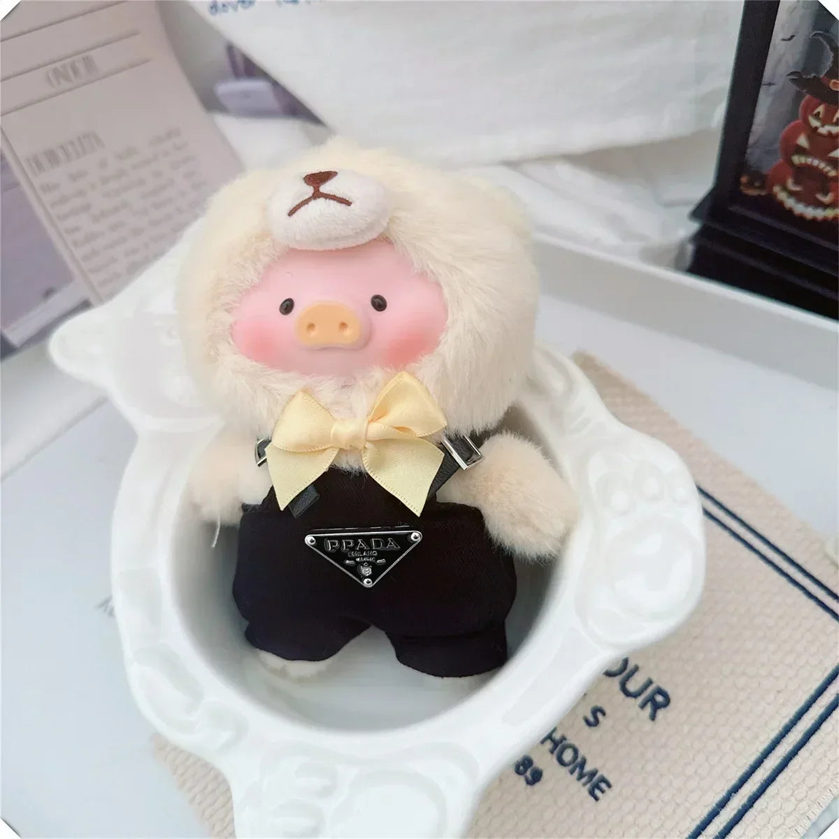 For 17cm Labubu Mini Doll Clothes Outfit Hat Clothes Labubu Doll Accessories