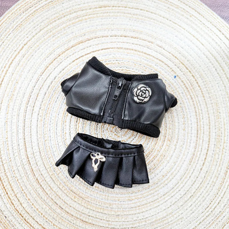 Labubu Doll'S Clothes Cool And Sweet Leather Clothing Labubu I II Idol Dolls Sitting Party Accessories