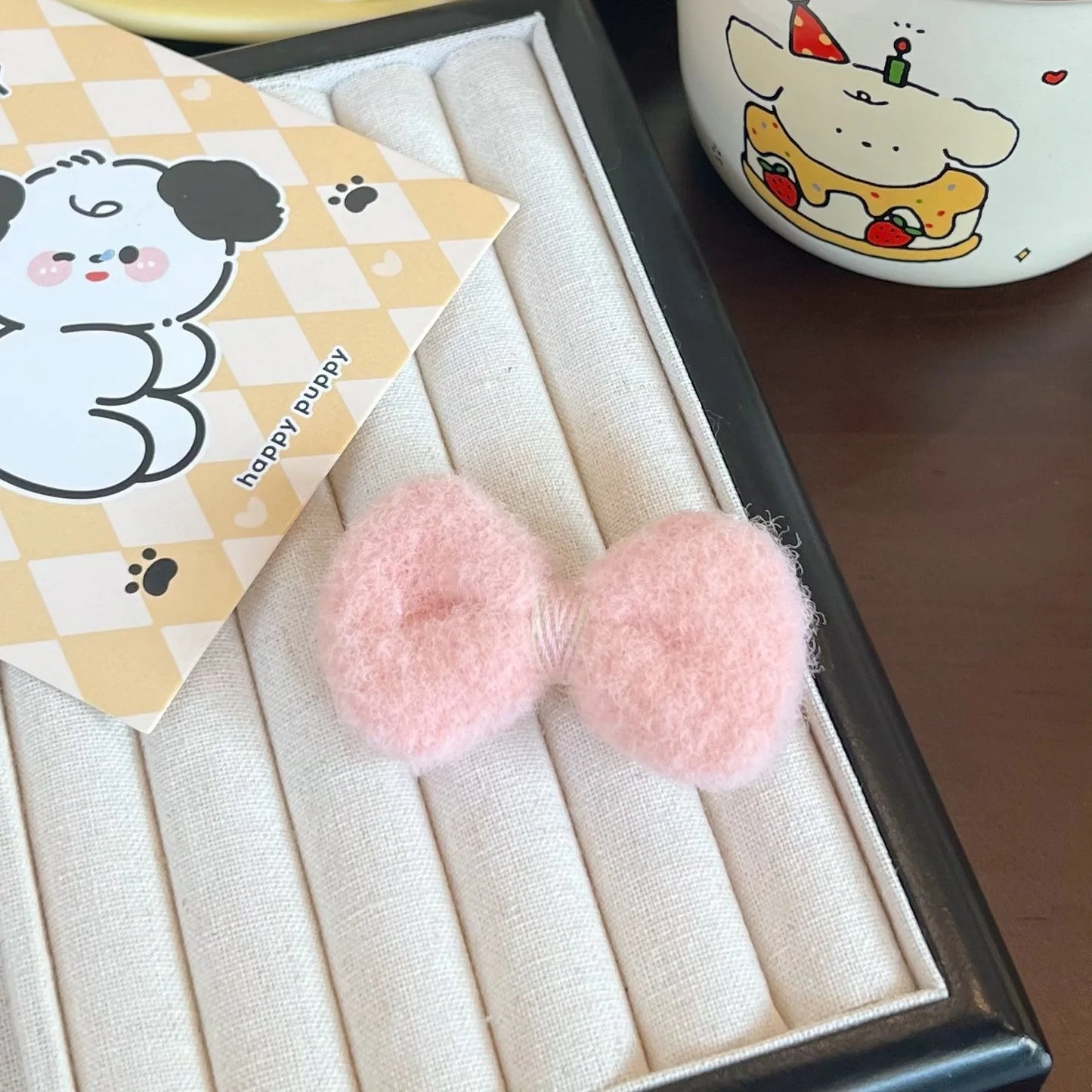 Doll'S Clothes Outfit Accessories For 15-17cm Labubu and 10cm cotton doll Bow hairpin messenger bag set