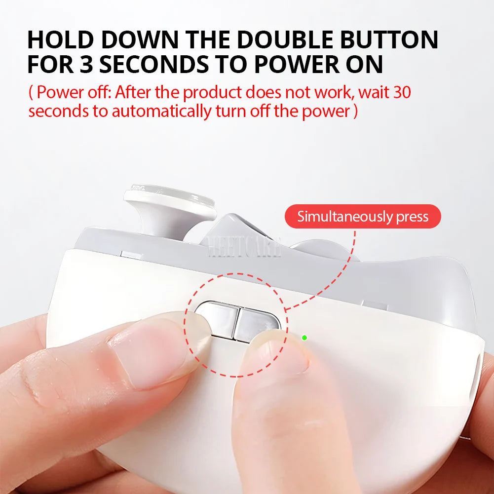 Electric Nail Clipper Grinding and Polishing with Light Automatic Nail Trimmer Rechargeable Nail Cutter Manicure for Baby Adult