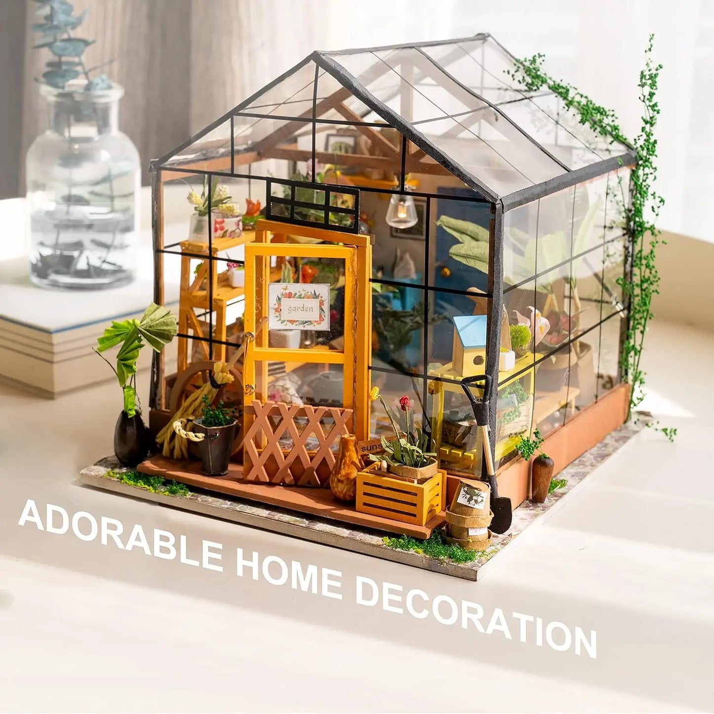 Cathy's Flower House Miniature House Kit DIY Dollhouse 3D Assembly Toys