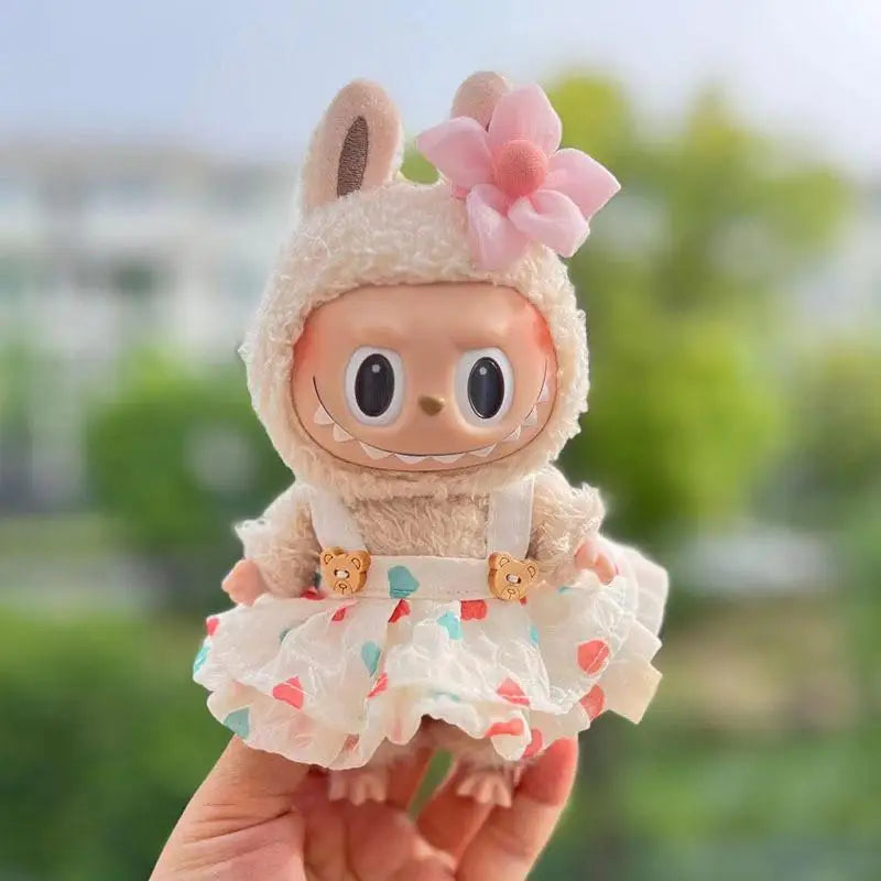17cm Doll Clothes Set , Premium Fashion Dresses with Accessories, Luxury Chic Doll Clothing & Style Bundle, (NO Doll , Just Clothes)