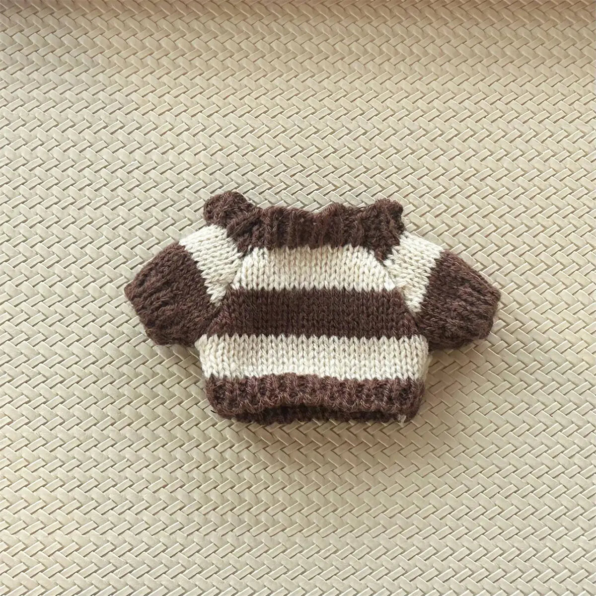 17cm doll clothes Labubu doll clothes casual versatile sweater fisherman hat overalls changing clothes