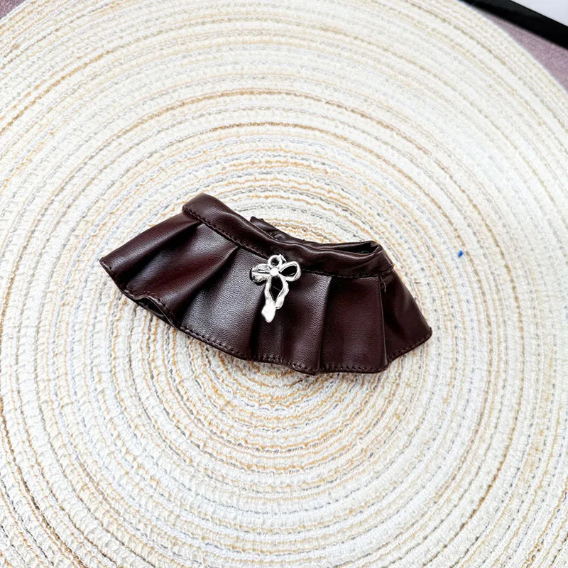 Labubu Doll'S Clothes Cool And Sweet Leather Clothing Labubu I II Idol Dolls Sitting Party Accessories