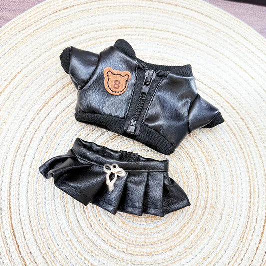 Labubu Doll'S Clothes Cool And Sweet Leather Clothing Labubu I II Idol Dolls Sitting Party Accessories