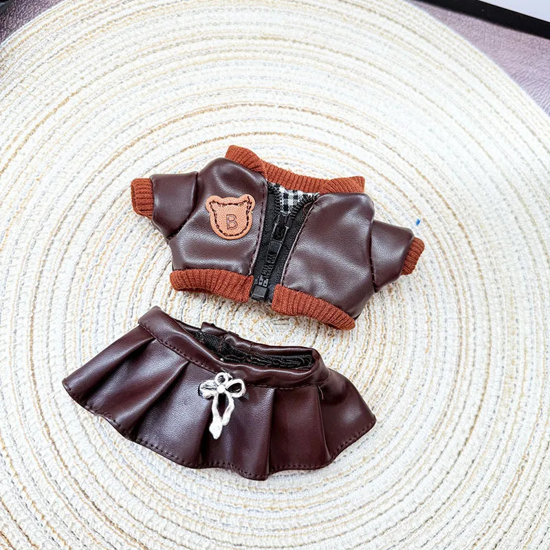 Labubu Doll'S Clothes Cool And Sweet Leather Clothing Labubu I II Idol Dolls Sitting Party Accessories