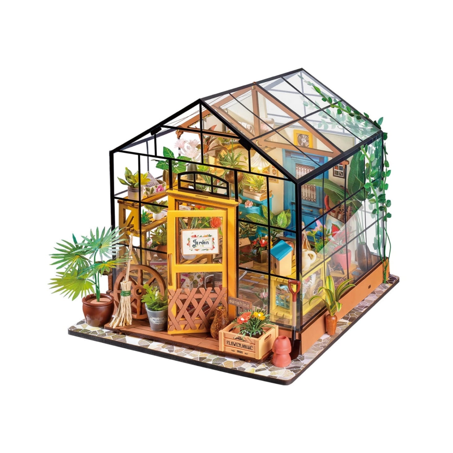 Cathy's Flower House Miniature House Kit DIY Dollhouse 3D Assembly Toys