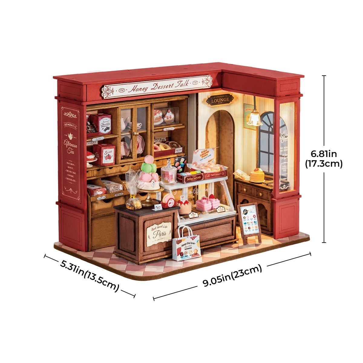Honey Dessert Talk Miniature House Kit DIY Dollhouse 3D Assembly Toys