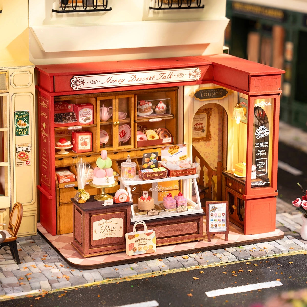 Honey Dessert Talk Miniature House Kit DIY Dollhouse 3D Assembly Toys