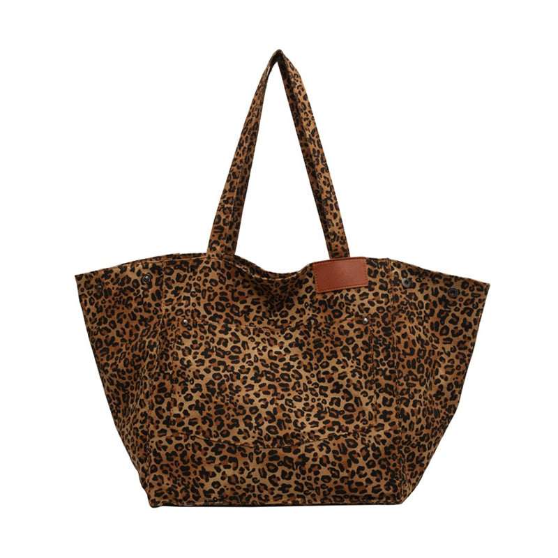 Túi Tote Họa Tiết Báo Vải Bố Vintage Túi Đeo Vai Thời Trang Dung Tích Lớn Túi Xách Cho Trường Học Công Việc Mua Sắm