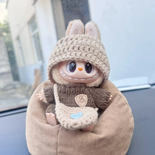 Doll Clothes For LABUBU Universal Baby Clothes Mini Plush Doll Clothing for Labubu I II III Idol Dolls Fans Gift