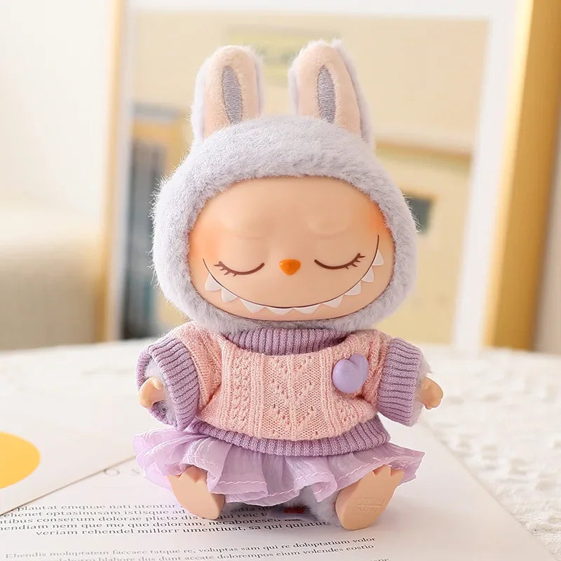 17cm Doll Clothes Set ,  Tulle Skirt Set , Stylish Outfit  with Accessories, Luxury Chic Doll Clothing & Style Bundle, (NO Doll , Just Clothes)