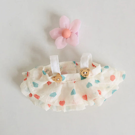 17cm Doll Clothes Set ,  Premium Fashion Dresses with Accessories, Luxury Chic Doll Clothing & Style Bundle, (NO Doll , Just Clothes)