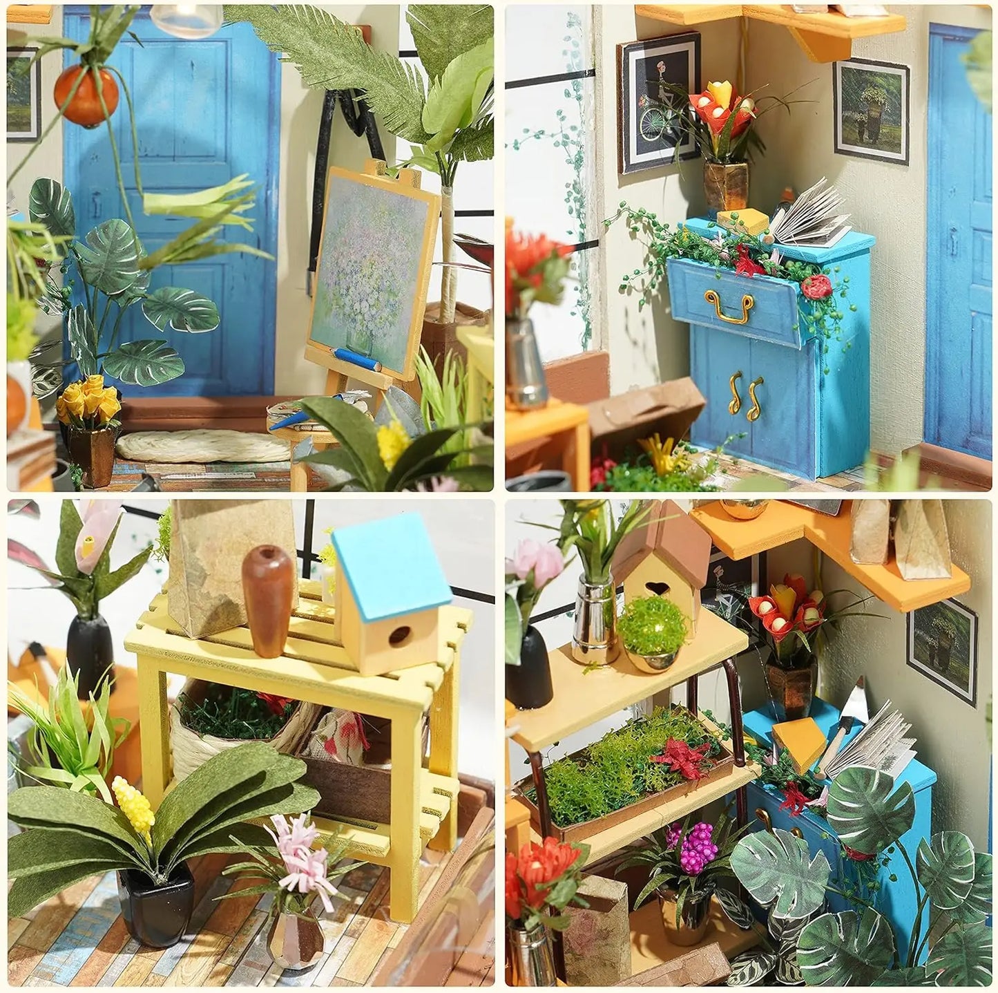 Cathy's Flower House Miniature House Kit DIY Dollhouse 3D Assembly Toys