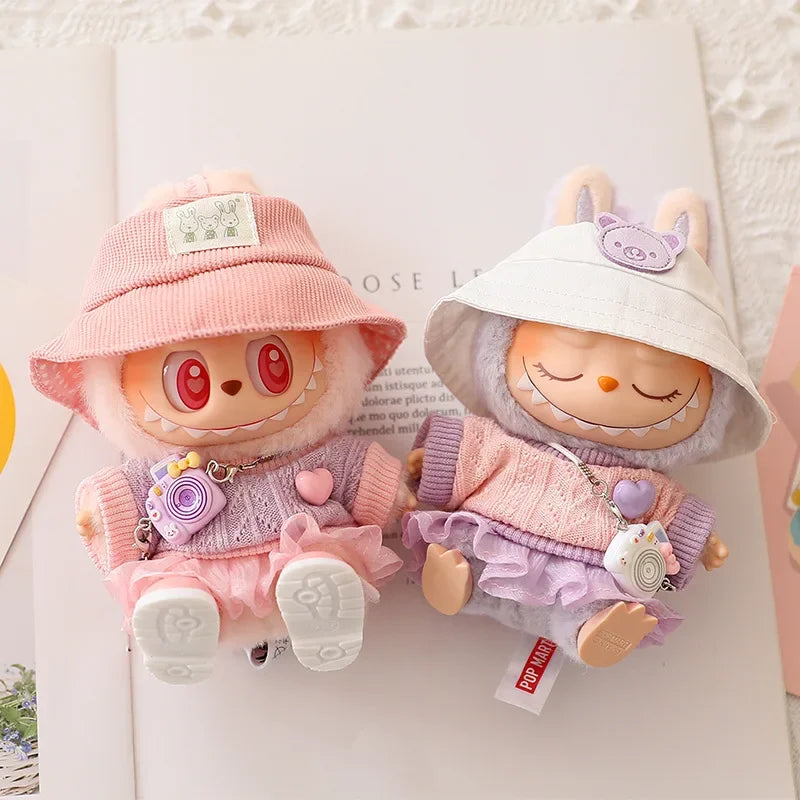 17cm Doll Clothes Set ,  Tulle Skirt Set , Stylish Outfit  with Accessories, Luxury Chic Doll Clothing & Style Bundle, (NO Doll , Just Clothes)