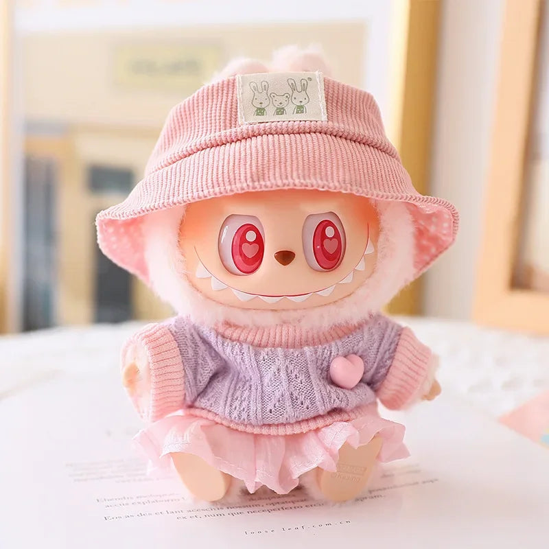 17cm Doll Clothes Set ,  Tulle Skirt Set , Stylish Outfit  with Accessories, Luxury Chic Doll Clothing & Style Bundle, (NO Doll , Just Clothes)