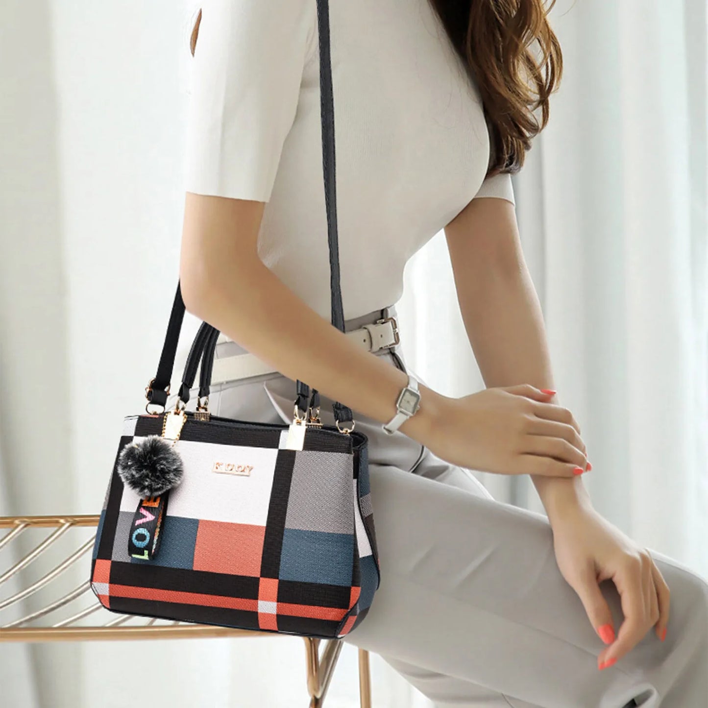 Fashionable Women's Bag, Handbag, European And American One Shoulder Crossbody Bag