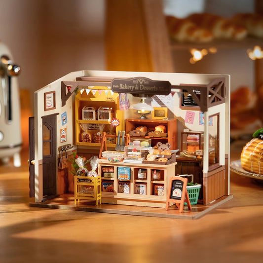 Becka's Baking House Miniature Model Kit DIY Dollhouse 3D Assembly Toys